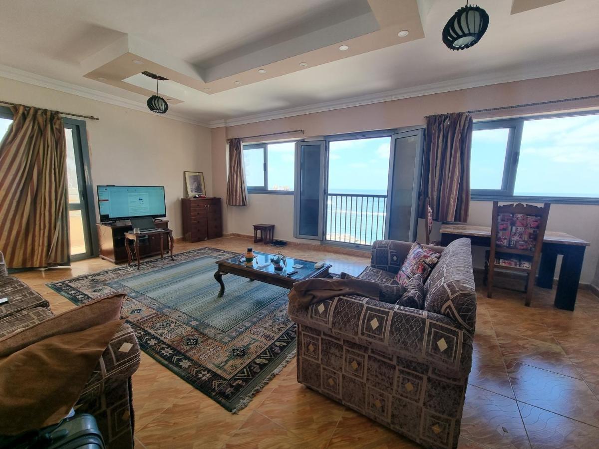 Panoramic Sea View Zamzm Flat Miami Family شقة فندقية زمزم بانورما بشاطئ ميامي - الاسكندرية صف اول مباشر علي بحر - عائلات فقط Alexandria Luaran gambar