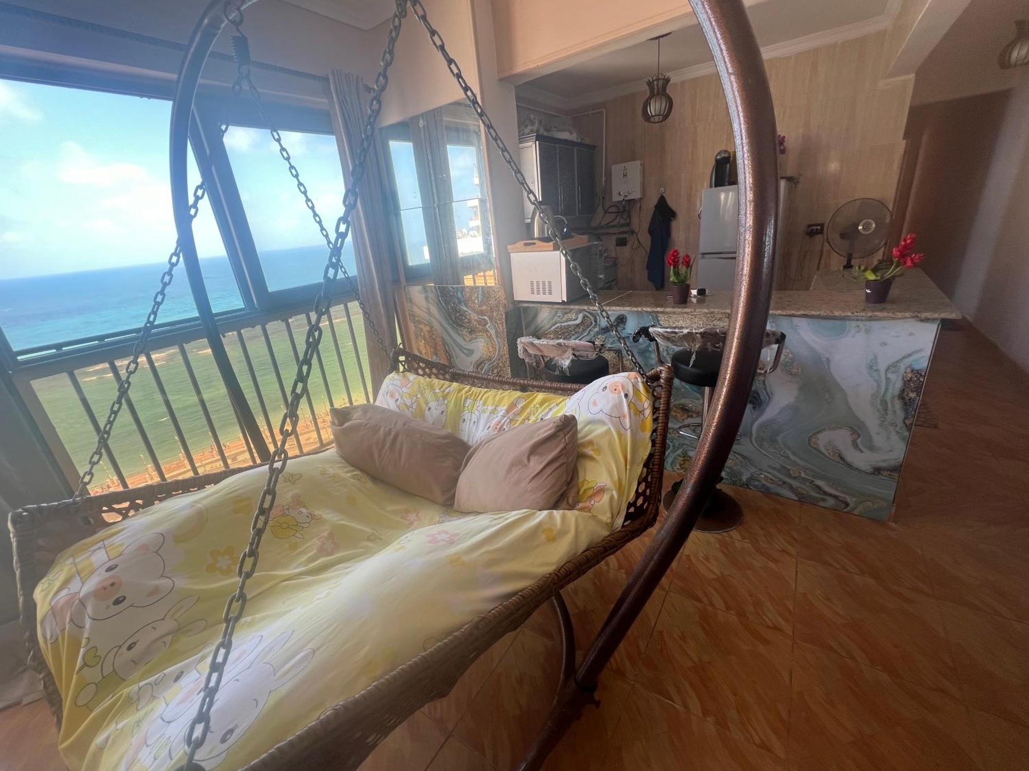 Panoramic Sea View Zamzm Flat Miami Family شقة فندقية زمزم بانورما بشاطئ ميامي - الاسكندرية صف اول مباشر علي بحر - عائلات فقط Alexandria Luaran gambar